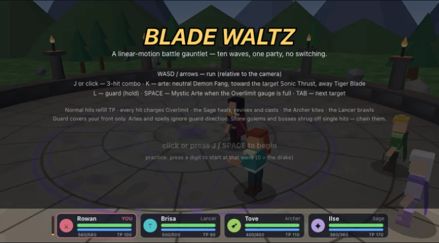 Blade Waltz — gameplay screenshot