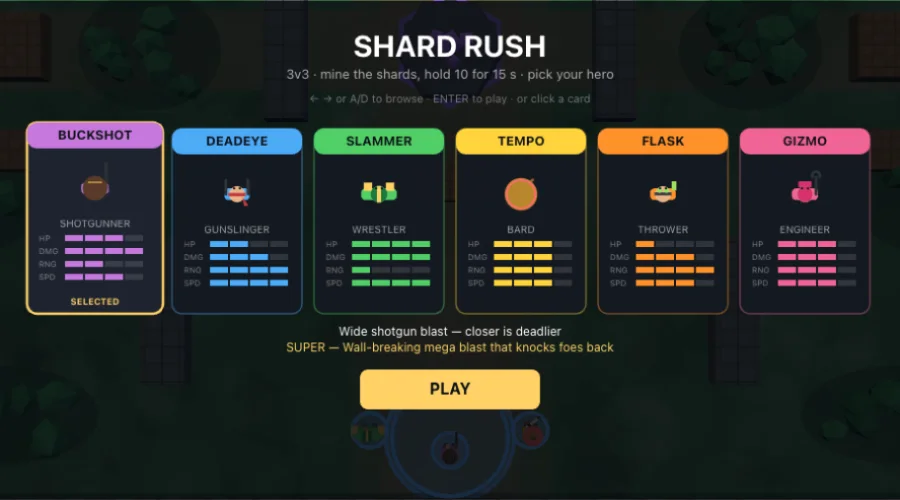 Shard Rush — gameplay screenshot